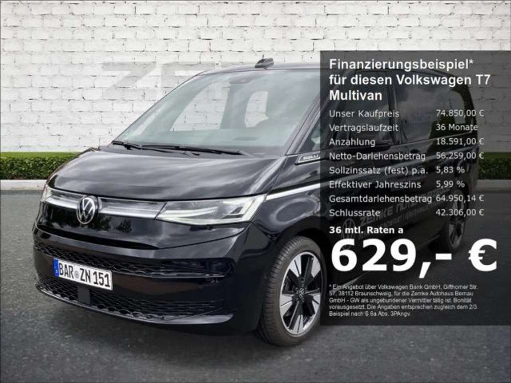 Volkswagen Multivan 2024 Benzine