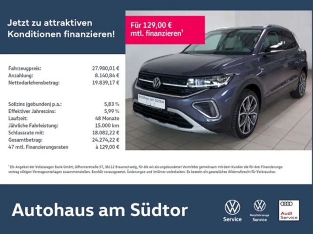 Volkswagen T-Cross 2024 Benzine