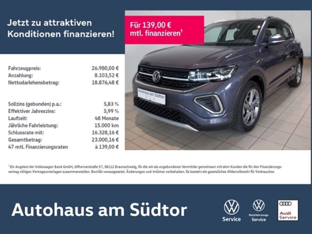 Volkswagen T-Cross 2024 Benzine