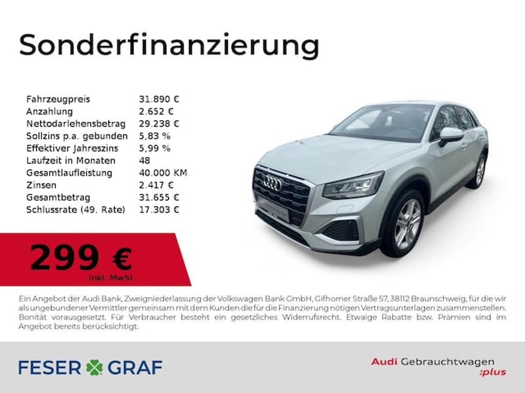 Audi Q2 2024 Benzine