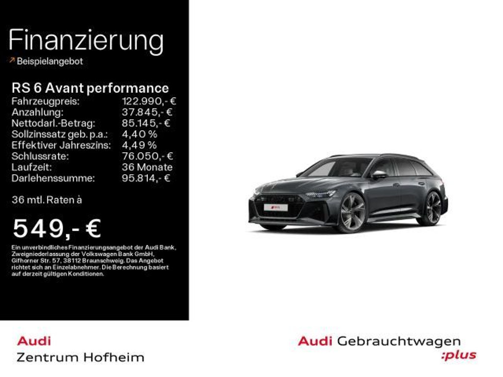 Audi RS6 2024 Benzine