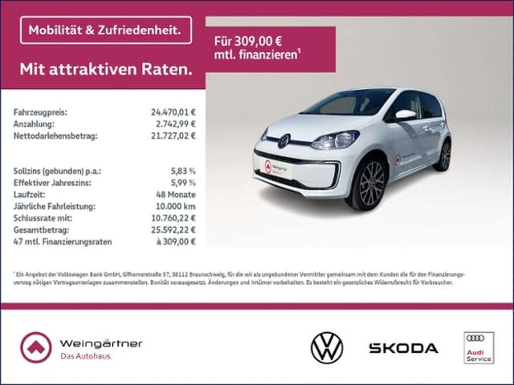 Volkswagen e-Up! 2024 Elektrisch