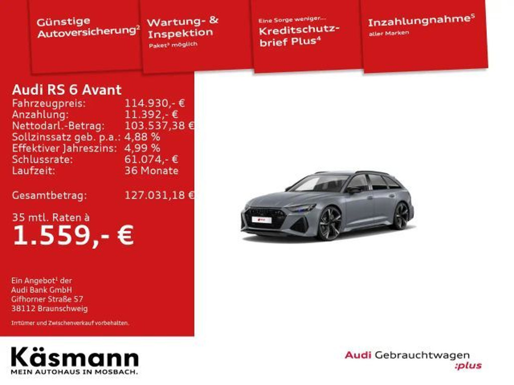 Audi RS6 2022 Benzine