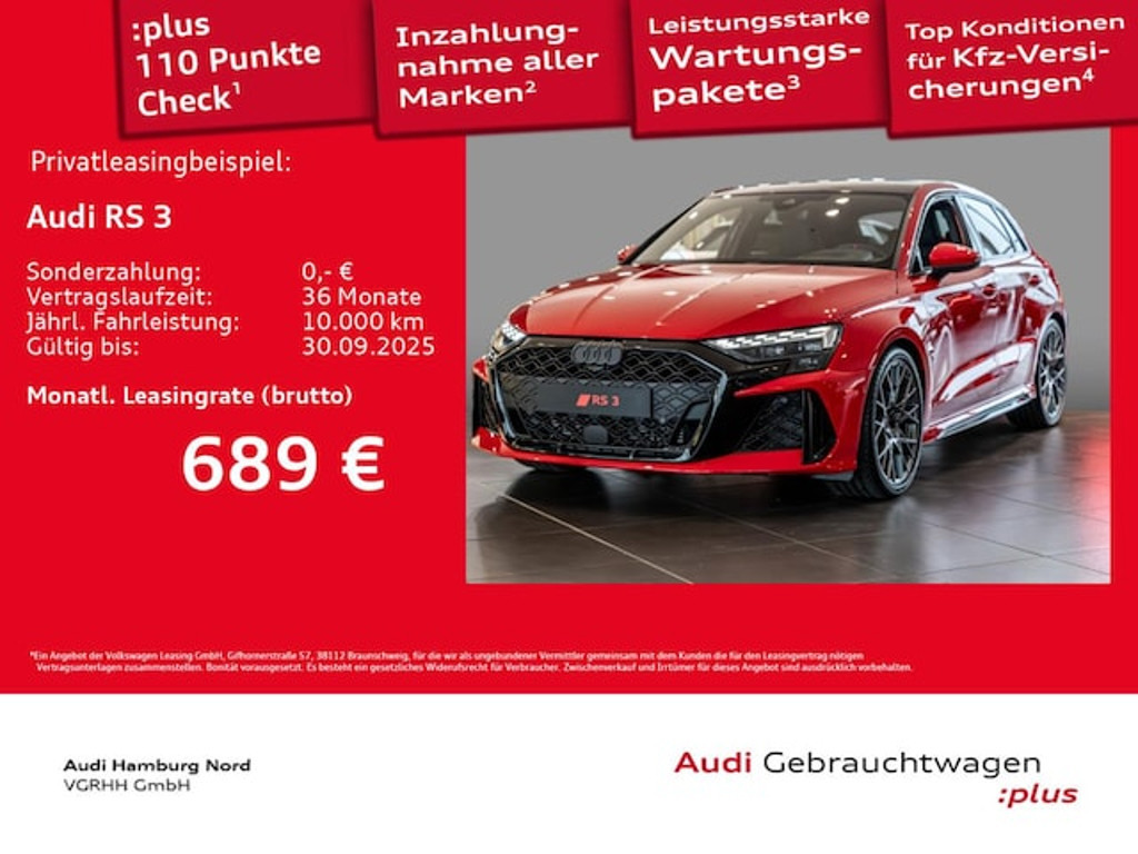 Audi RS3 2025 Benzine
