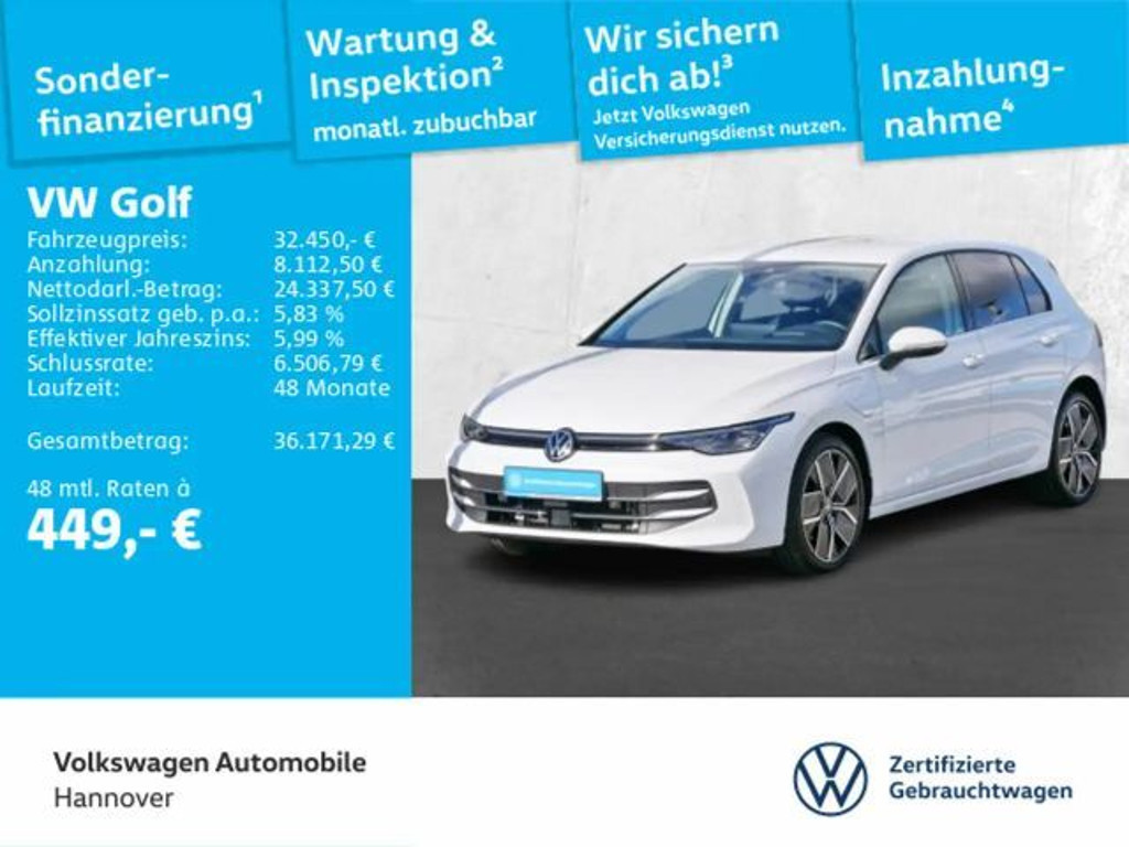 Volkswagen Golf 2025 Hybride Benzine