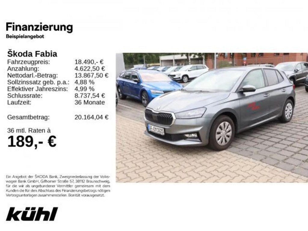 Skoda Fabia 2025 Benzine