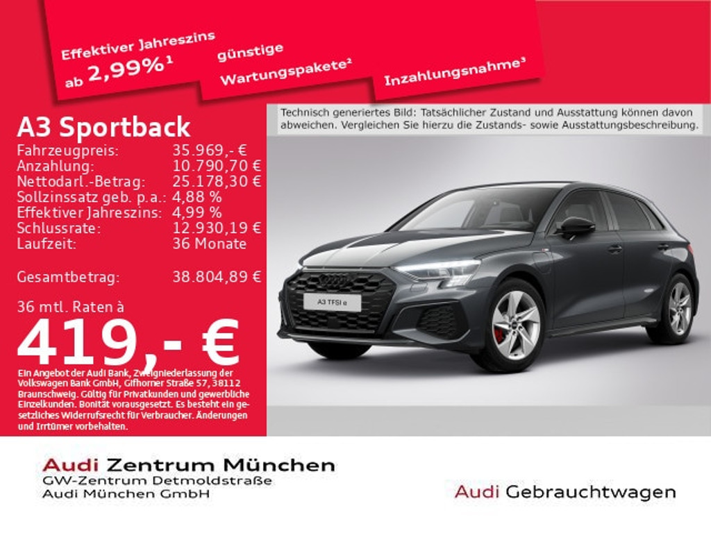 Audi A3 2023 Hybride Benzine