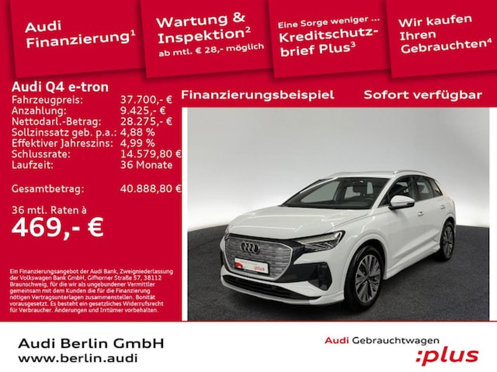 Audi Q4 e-tron 2022 Elektrisch