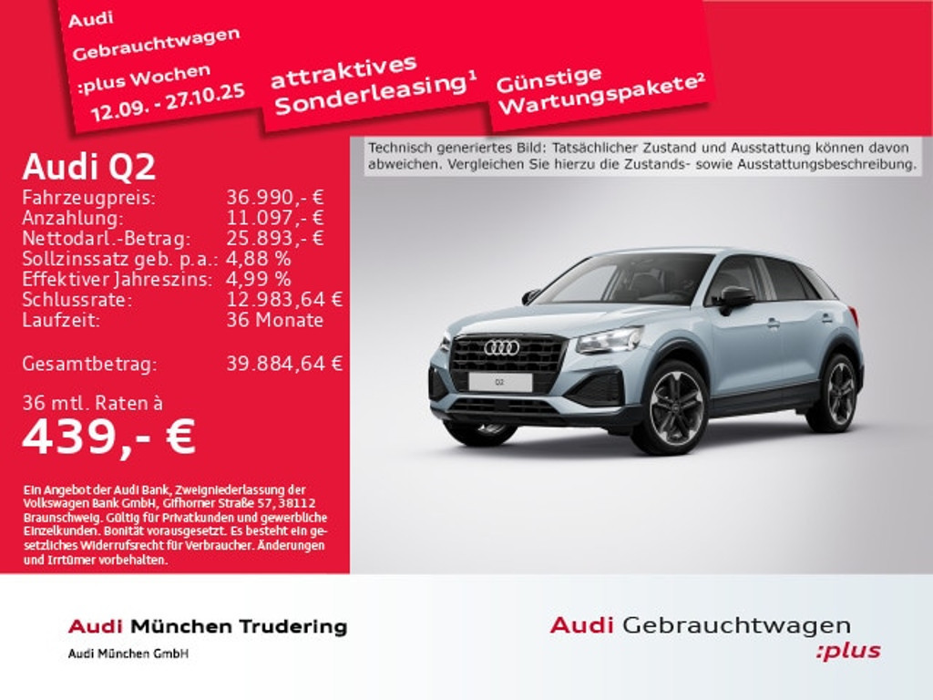 Audi Q2 2025 Benzine
