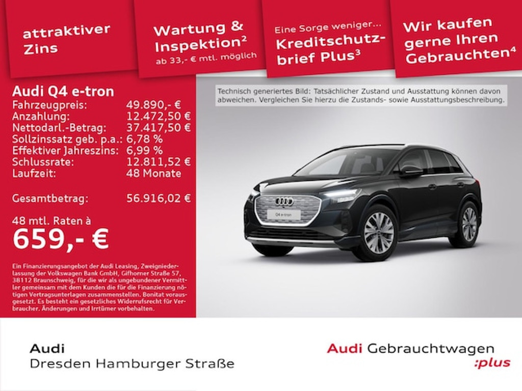 Audi Q4 e-tron 2025 Elektrisch