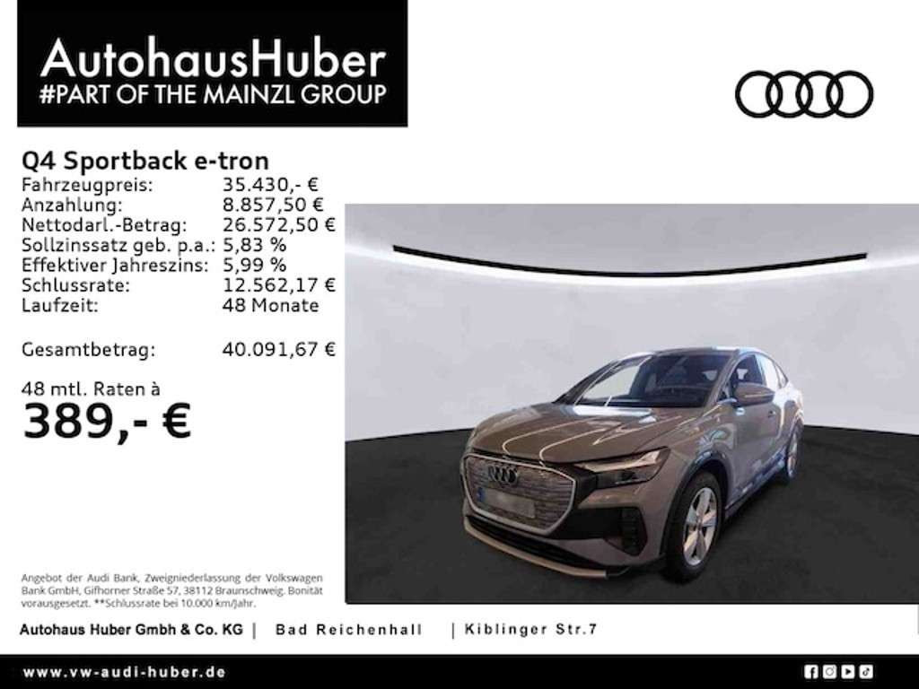 Audi Q4 e-tron 2023 Elektrisch