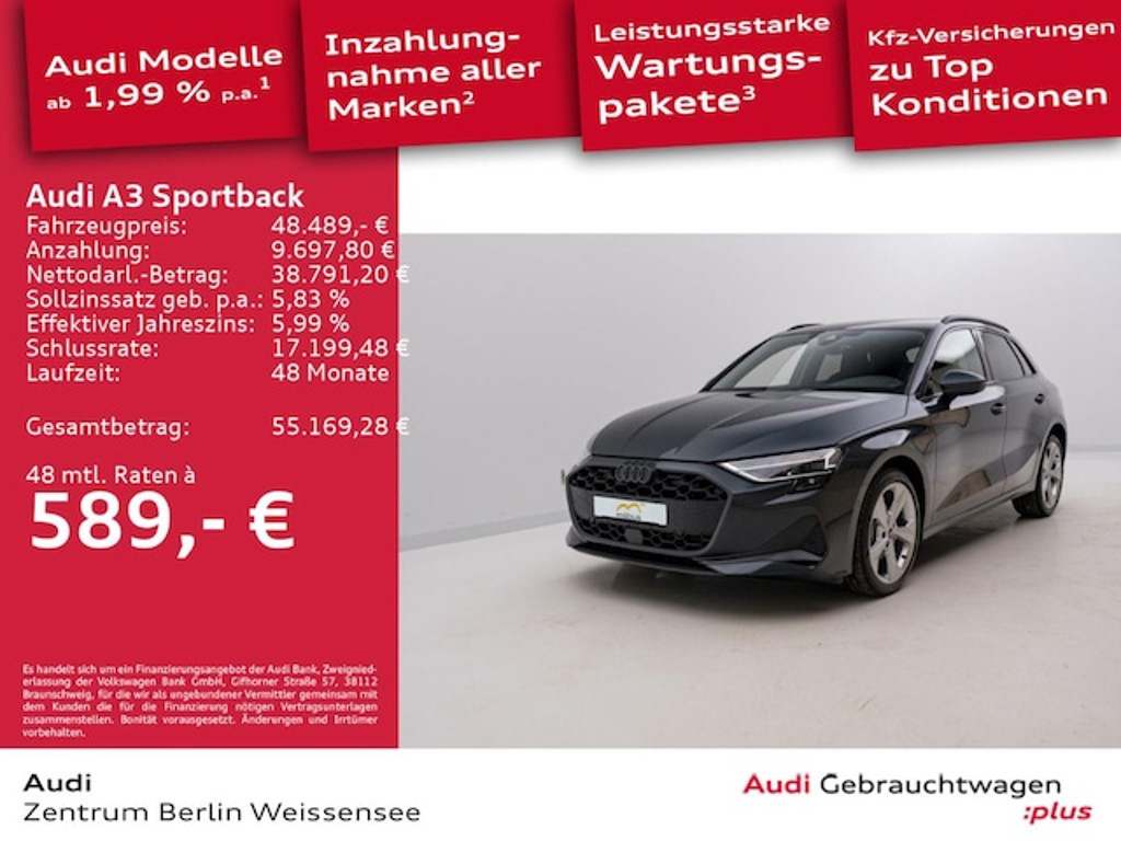 Audi A3 2025 Hybride Benzine