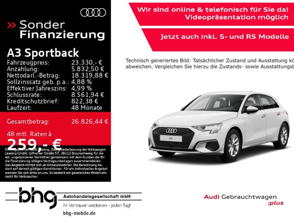 Audi A3 2023 Benzine
