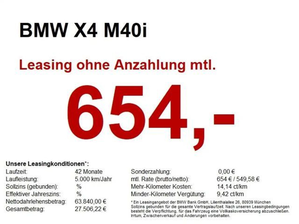 BMW X4 2024 Benzine
