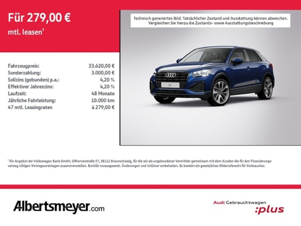 Audi Q2 2025 Benzine