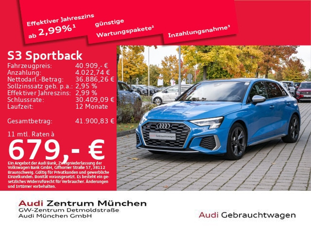 Audi S3 2023 Benzine