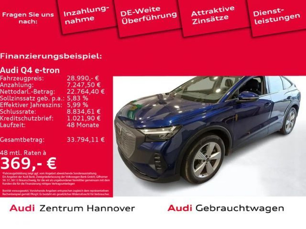 Audi Q4 e-tron 2022 Elektrisch