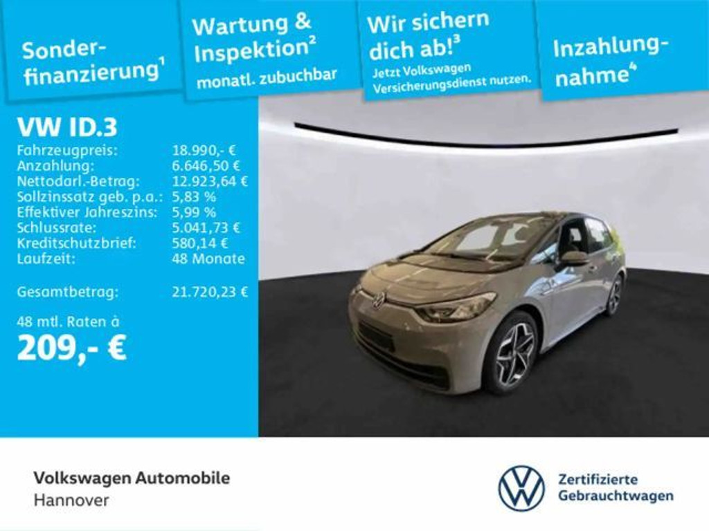 Volkswagen ID.3 2022 Elektrisch