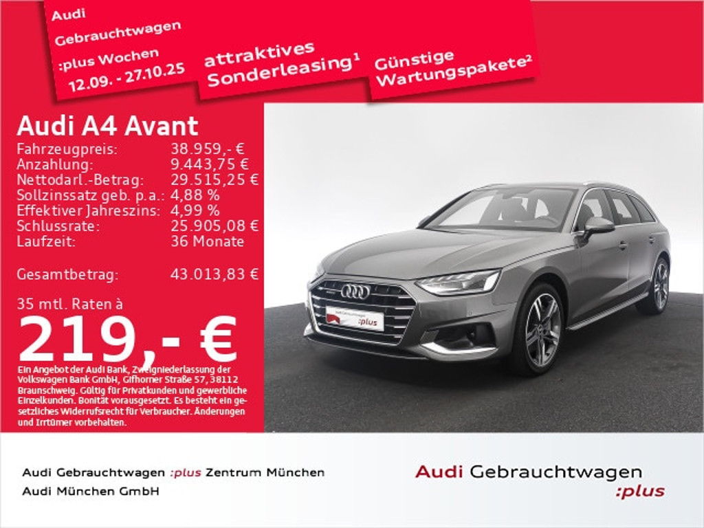 Audi A4 2022 Benzine