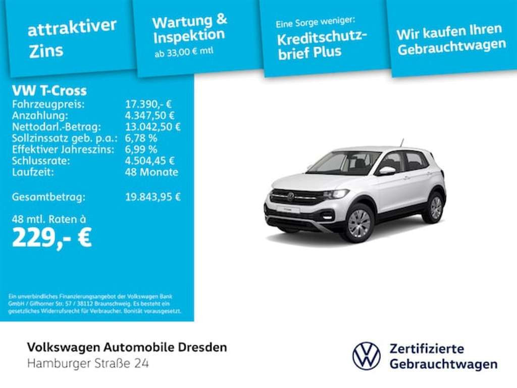 Volkswagen T-Cross 2022 Benzine