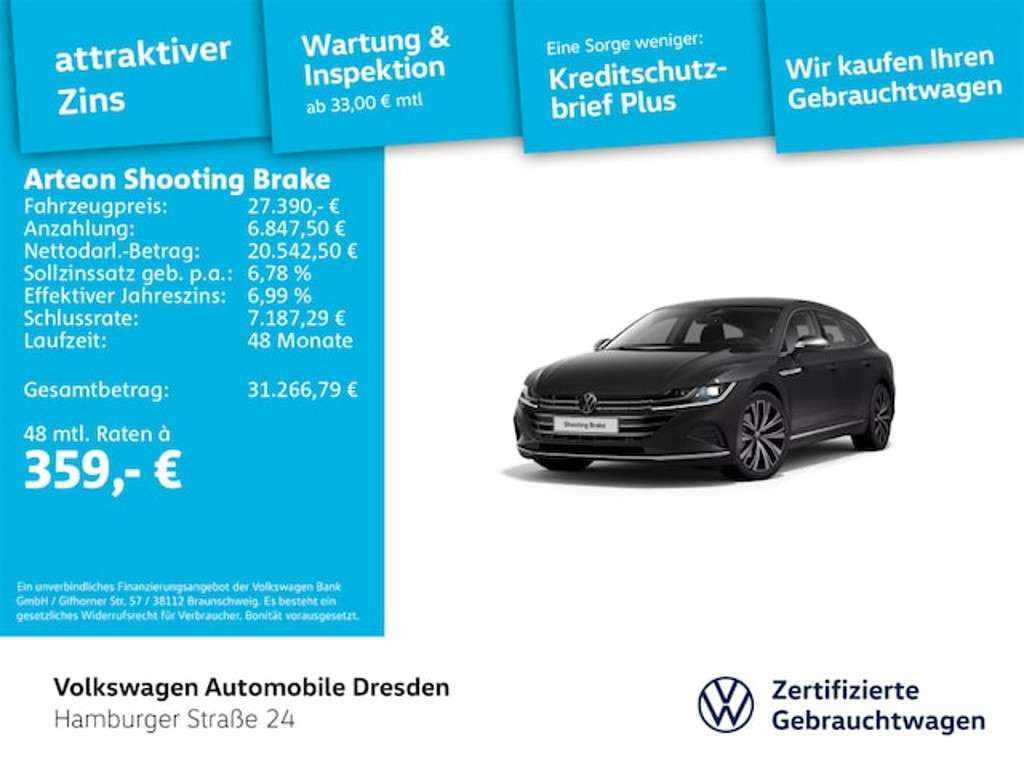 Volkswagen Arteon Shooting Brake 2021 Hybride Benzine