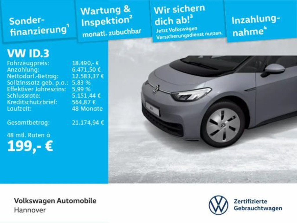 Volkswagen ID.3 2021 Elektrisch