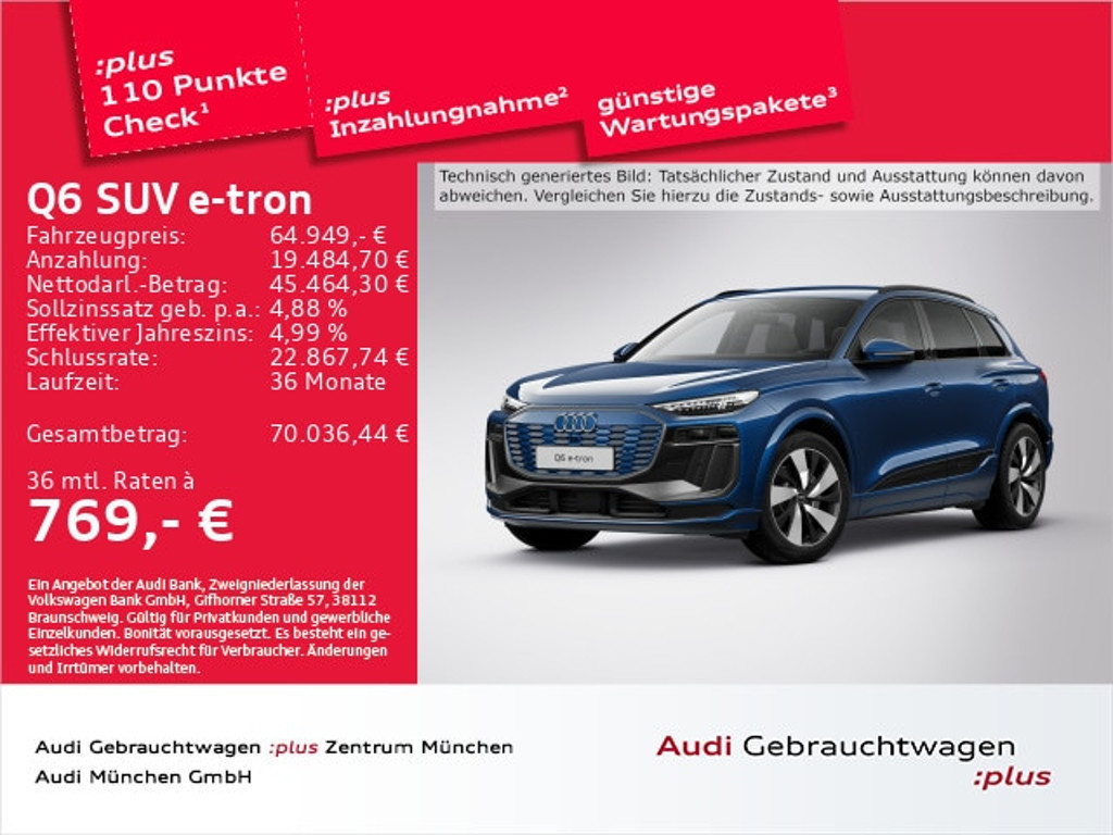 Audi Q6 e-tron 2024 Elektrisch