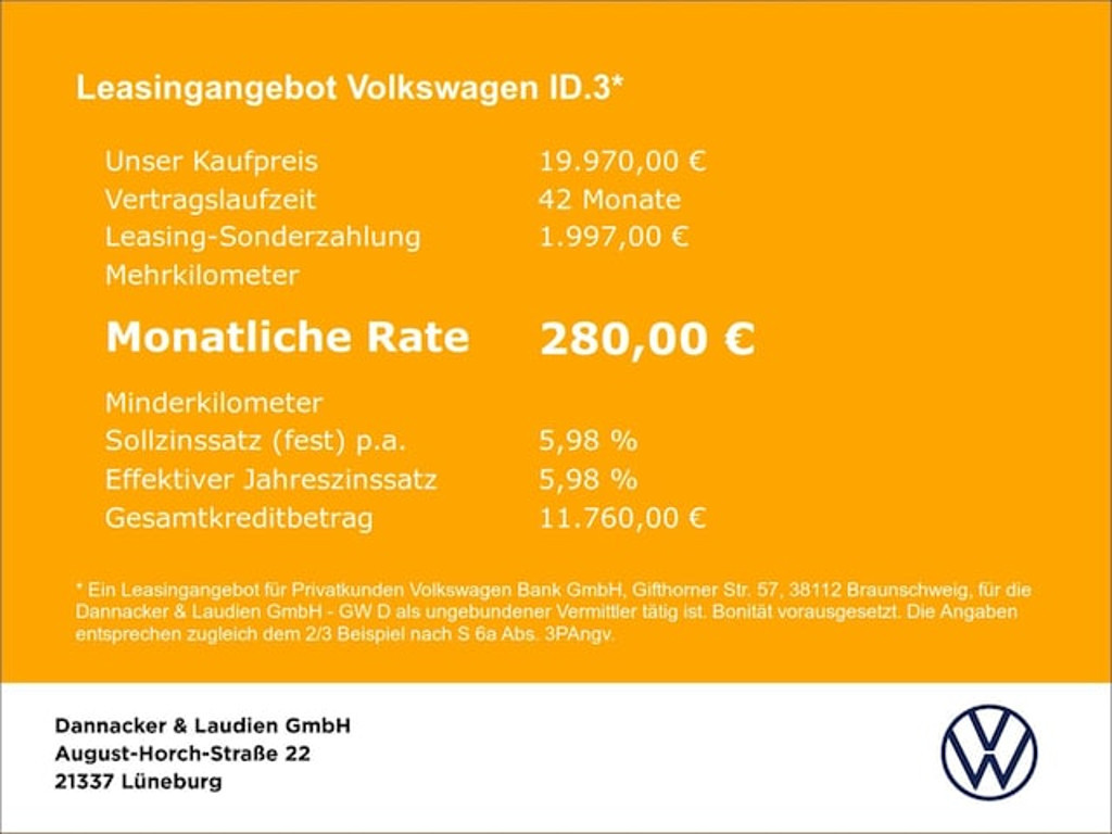Volkswagen ID.3 2021 Elektrisch