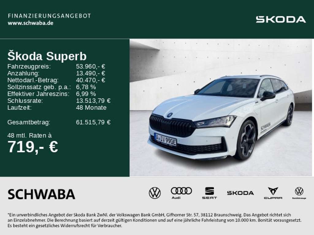 Skoda Superb 2025 Hybride Benzine