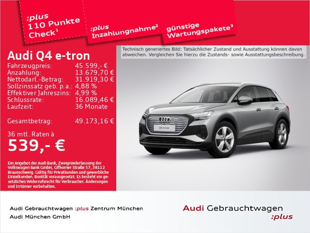 Audi Q4 e-tron 2024 Elektrisch