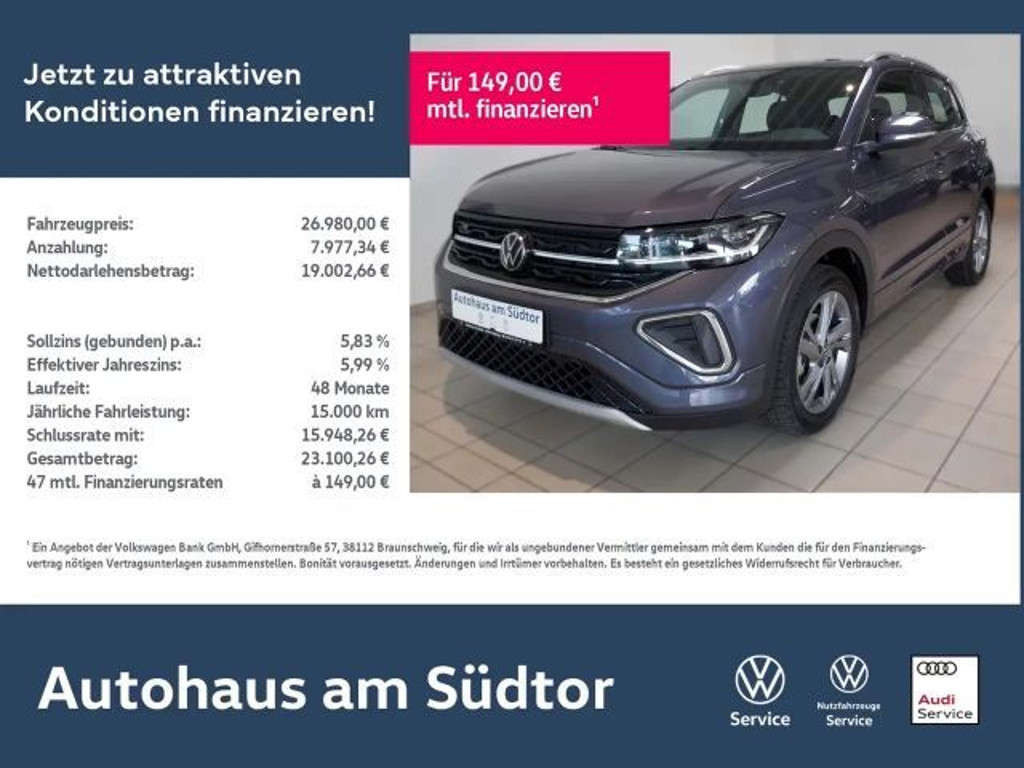 Volkswagen T-Cross 2024 Benzine