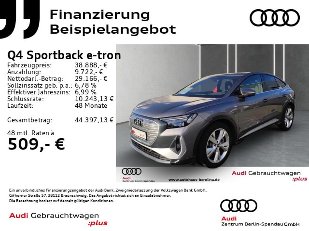 Audi Q4 e-tron 2022 Elektrisch