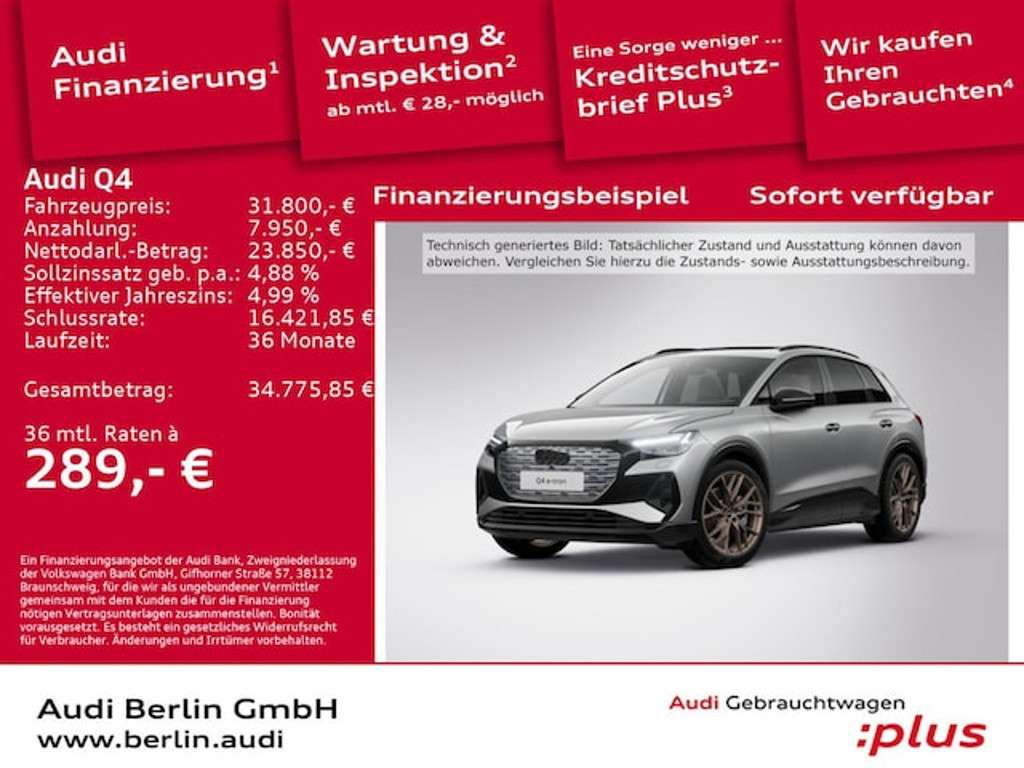 Audi Q4 e-tron 2022 Elektrisch