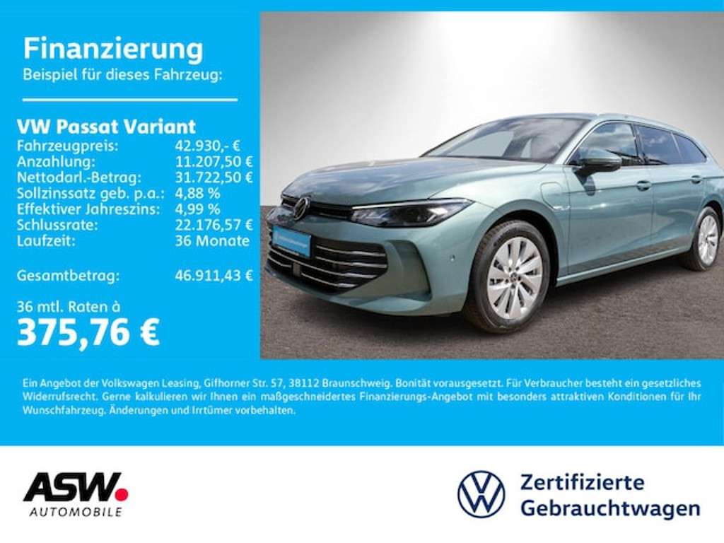 Volkswagen Passat 2024 Hybride Benzine