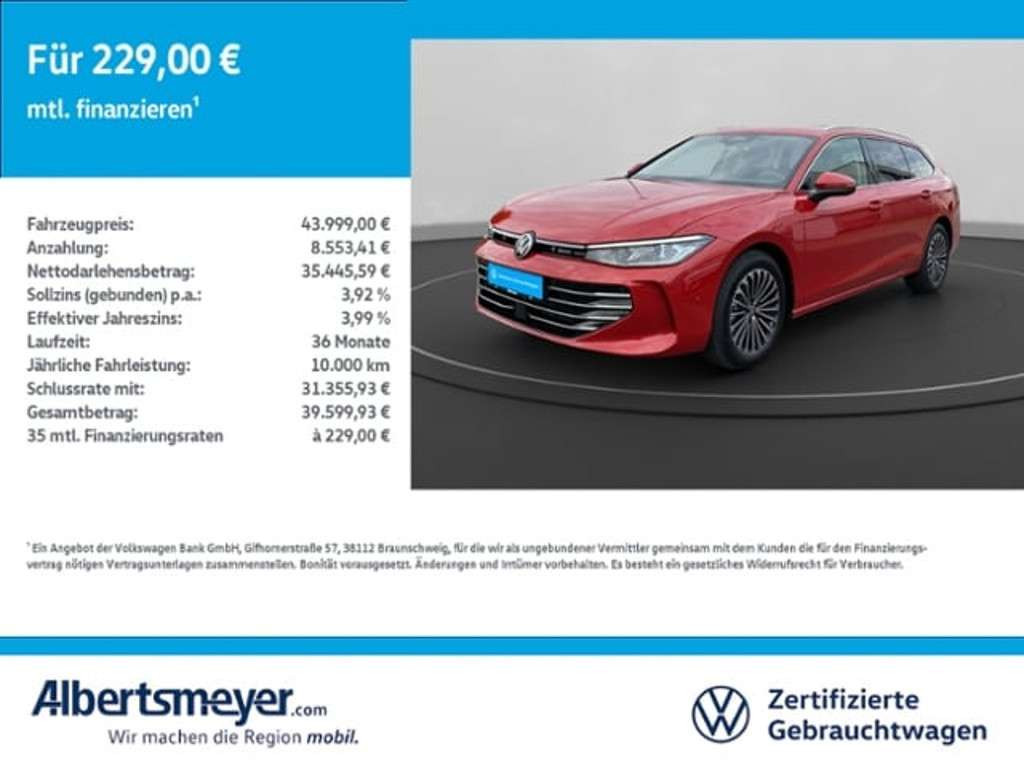 Volkswagen Passat 2024 Hybride Benzine