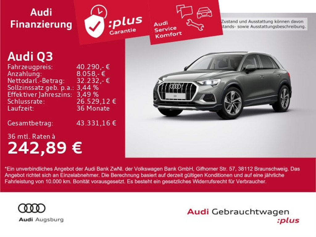 Audi Q3 2025 Benzine