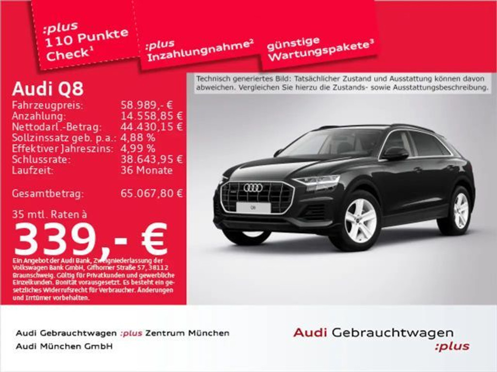 Audi Q8 2022 Benzine