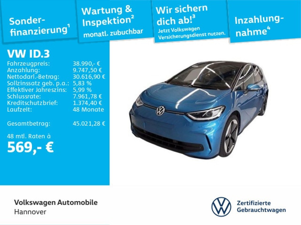 Volkswagen ID.3 2024 Elektrisch