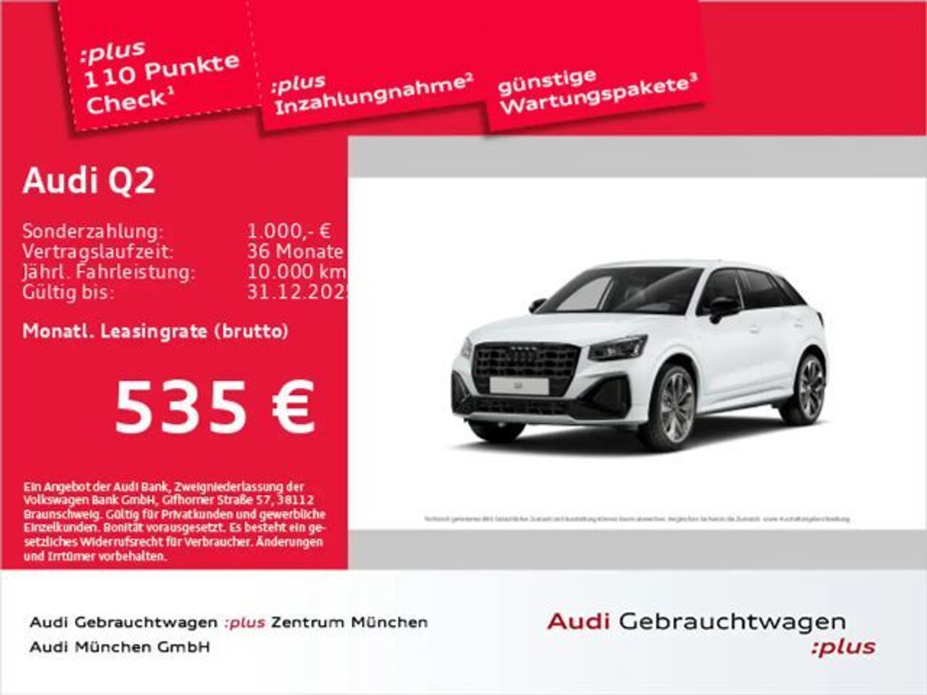 Audi Q2 2025 Benzine