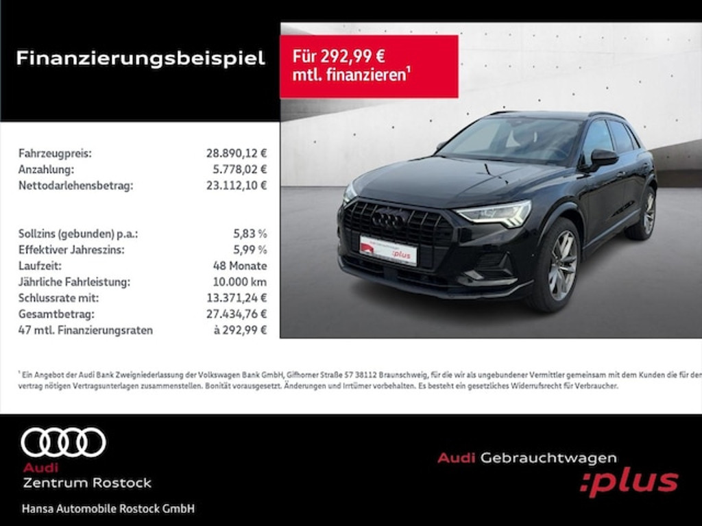 Audi Q3 2022 Benzine