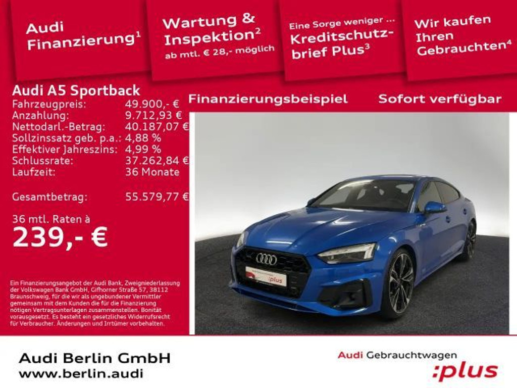 Audi A5 2023 Benzine