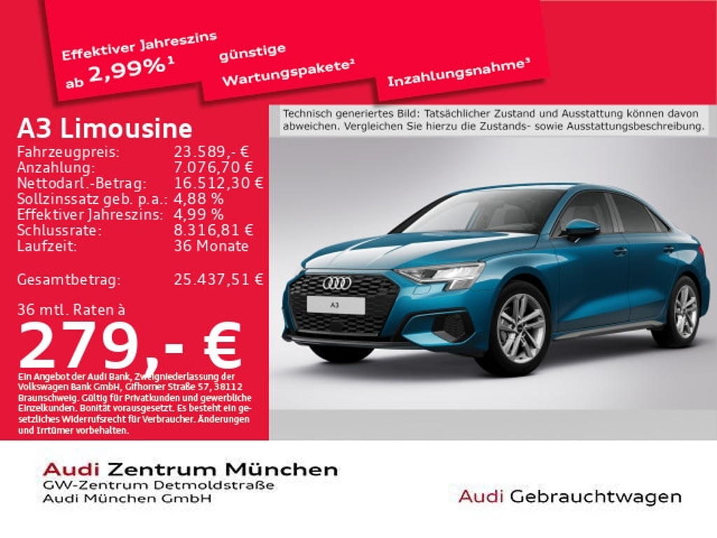 Audi A3 2022 Benzine