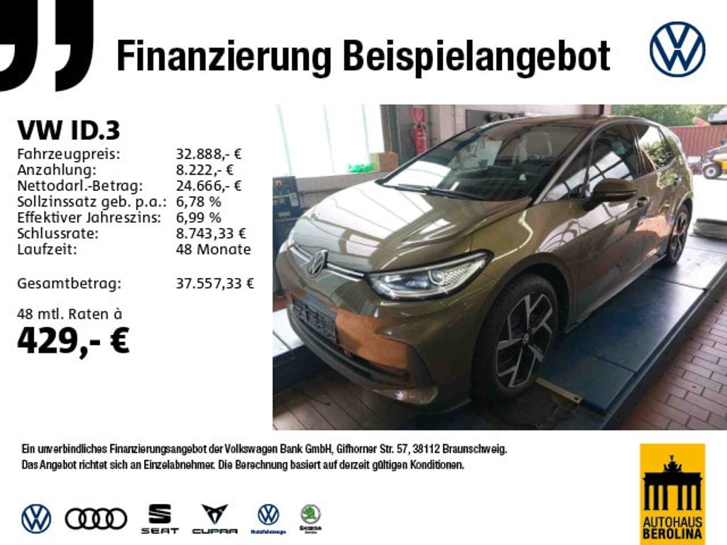 Volkswagen ID.3 2023 Elektrisch