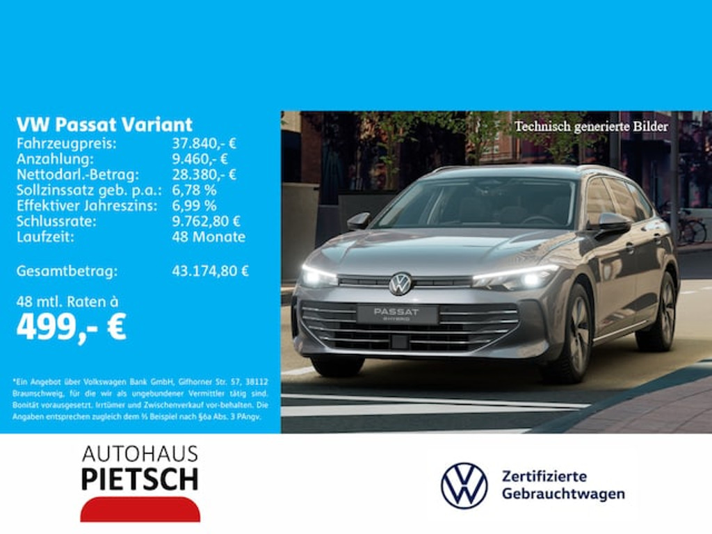 Volkswagen Passat 2025 Hybride Benzine