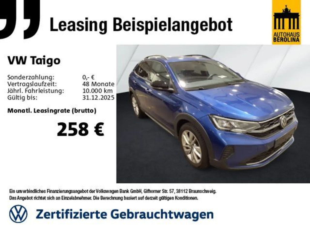 Volkswagen Taigo 2025 Benzine