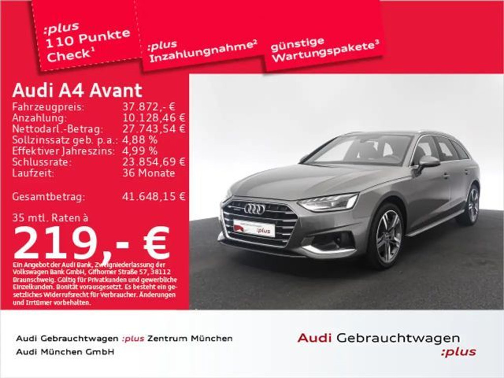 Audi A4 2022 Benzine