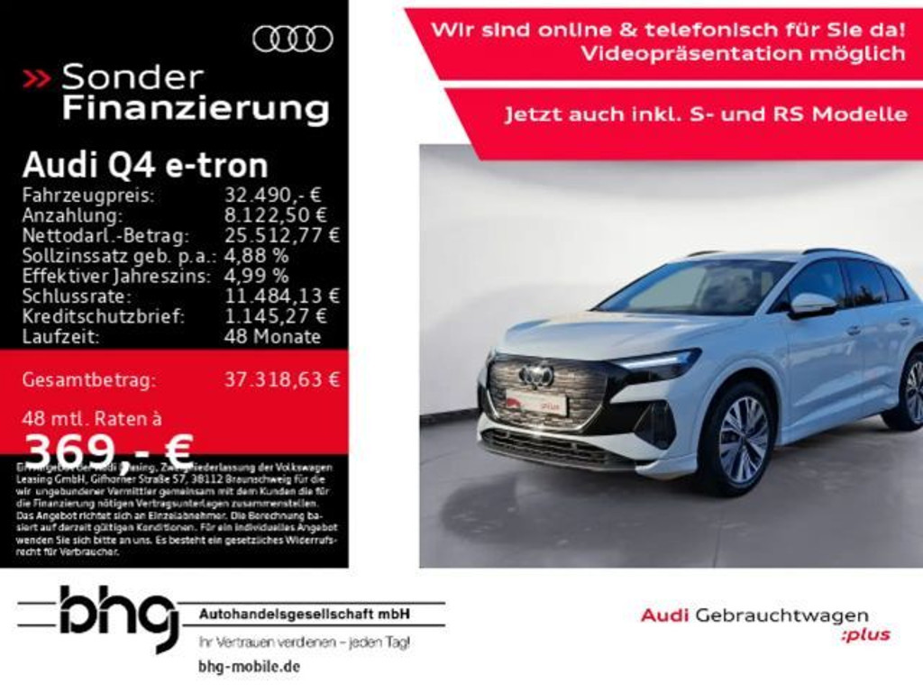 Audi Q4 e-tron 2023 Elektrisch