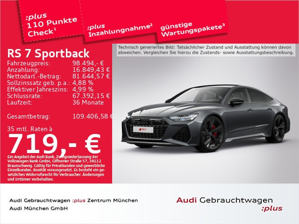 Audi RS7 2023 Benzine