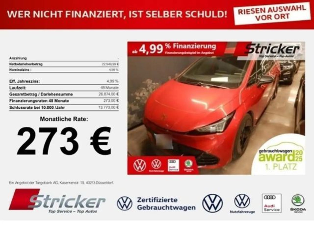 Cupra Born 2022 Elektrisch