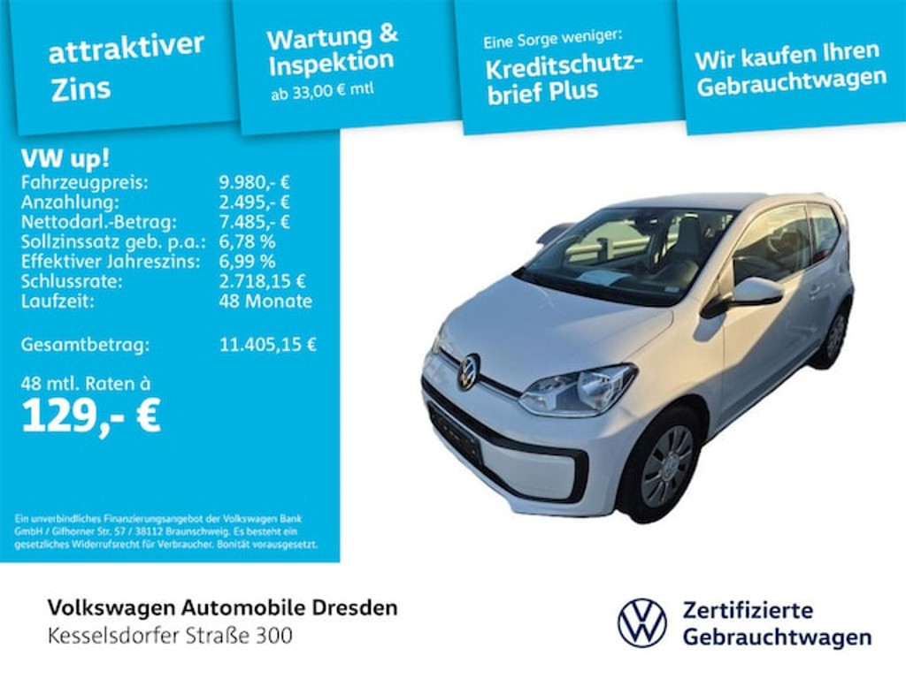 Volkswagen up! 2021 CNG / Benzine